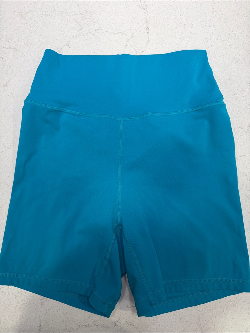 Buff Bunny Women's High-Waist Bike Shorts in Teal